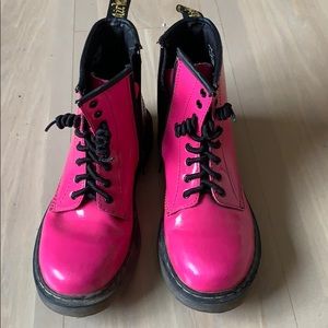 Fun hot Pink Dr. Martens Boots